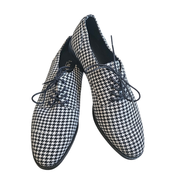 Lauren Ralph Lauren Maryna II Houndstooth Oxfords Size 8.5B - Picture 1 of 10